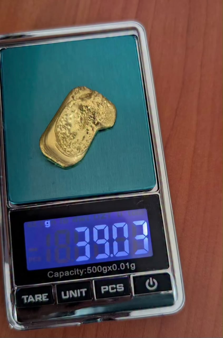 Finished gold bars